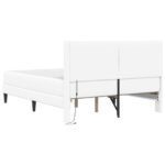 vidaXL Rám postele s matracom Biela 120 x 190 cm Umelá koža – Obrázok 10