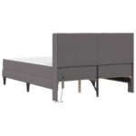 vidaXL Rám postele s matracom Sivá 120 x 200 cm Umelá koža – Obrázok 10