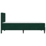 vidaXL Rám postele s matracom Tmavozelená 100 x 200 cm Zamat – Obrázok 7