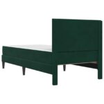 vidaXL Rám postele s matracom Tmavozelená 100 x 200 cm Zamat – Obrázok 8