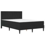 vidaXL Rám postele s matracom Čierny 120 x 200 cm Zamat – Obrázok 3