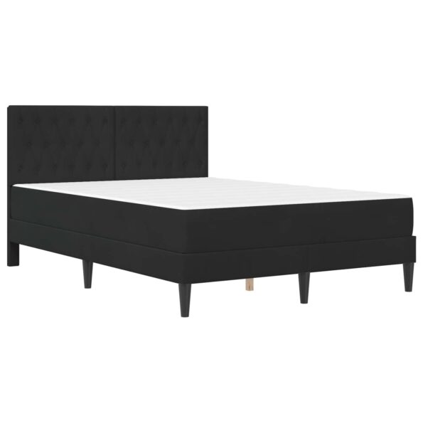 vidaXL Rám postele s matracom Čierny 120 x 200 cm Zamat – Obrázok 3