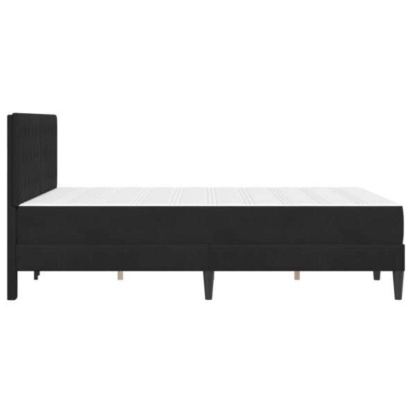 vidaXL Rám postele s matracom Čierny 120 x 200 cm Zamat – Obrázok 7