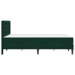 vidaXL Rám postele s matracom Tmavozelená 160 x 200 cm Zamat – Obrázok 7