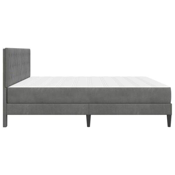 vidaXL Rám postele s matracom Tmavo šedá 180 x 200 cm Zamat – Obrázok 7