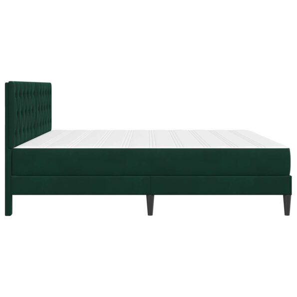 vidaXL Rám postele s matracom Tmavozelená 180 x 200 cm Zamat – Obrázok 7