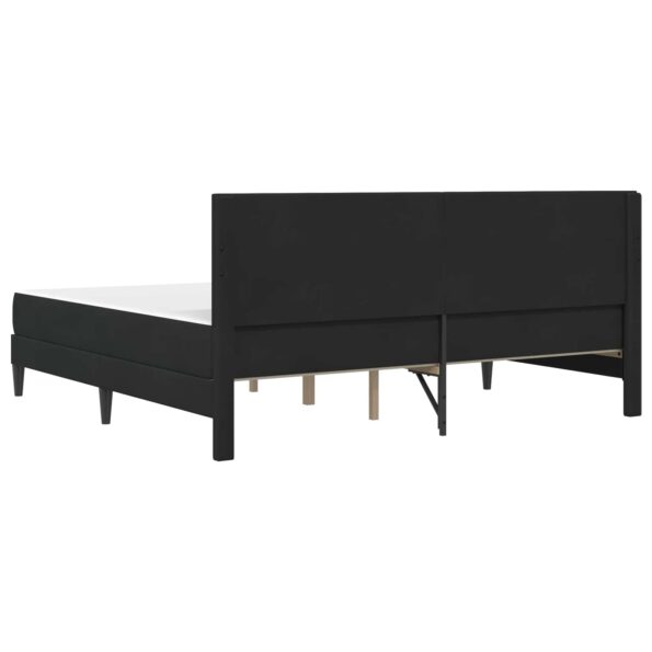 vidaXL Rám postele s matracom Čierny 180 x 200 cm Zamat – Obrázok 8