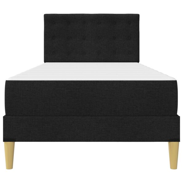 vidaXL Rám postele s matracom s čelnou doskou Čierny 80 x 200 cm látka – Obrázok 6