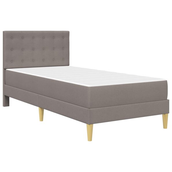vidaXL Rám postele s matracom Sivohnedá 80 x 200 cm látka – Obrázok 3