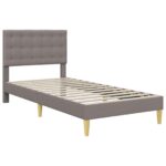 vidaXL Rám postele s matracom Sivohnedá 80 x 200 cm látka – Obrázok 4