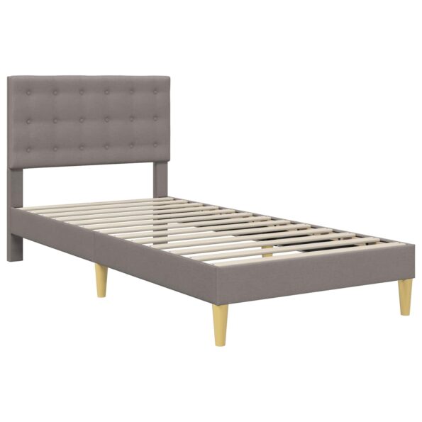vidaXL Rám postele s matracom Sivohnedá 80 x 200 cm látka – Obrázok 4