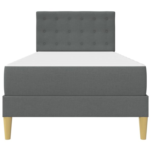 vidaXL Rám postele s matracom Tmavo šedá 90 x 190 cm látka – Obrázok 6