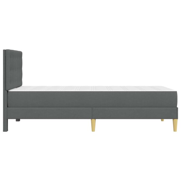 vidaXL Rám postele s matracom Tmavo šedá 90 x 190 cm látka – Obrázok 7