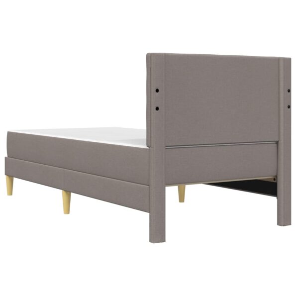 vidaXL Rám postele s matracom Sivohnedá 90 x 190 cm látka – Obrázok 8