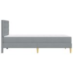 vidaXL Rám postele s matracom Svetlosivá 100 x 200 cm látka – Obrázok 7