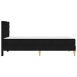 vidaXL Rám postele s matracom Čierny 100 x 200 cm látka – Obrázok 7