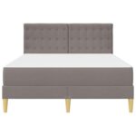 vidaXL Rám postele s matracom Sivohnedá 120 x 190 cm látka – Obrázok 6