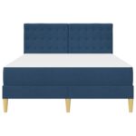 vidaXL Rám postele s matracom s čelnou doskou Modrá 120 x 190 cm látka – Obrázok 6