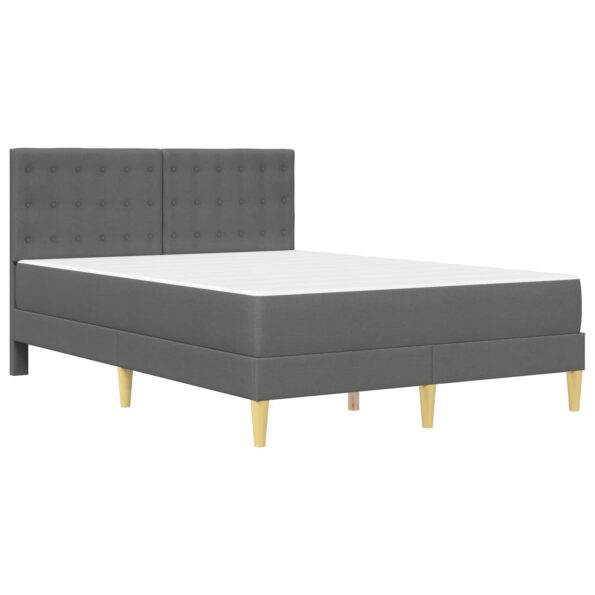 vidaXL Rám postele s matracom Tmavo šedá 120 x 200 cm látka – Obrázok 3