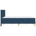 vidaXL Rám postele s matracom s čelnou doskou Modrá 120 x 200 cm látka – Obrázok 7