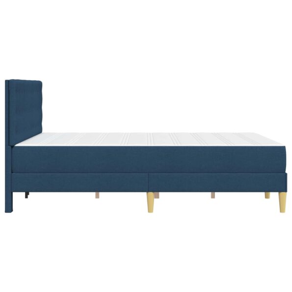 vidaXL Rám postele s matracom s čelnou doskou Modrá 120 x 200 cm látka – Obrázok 7
