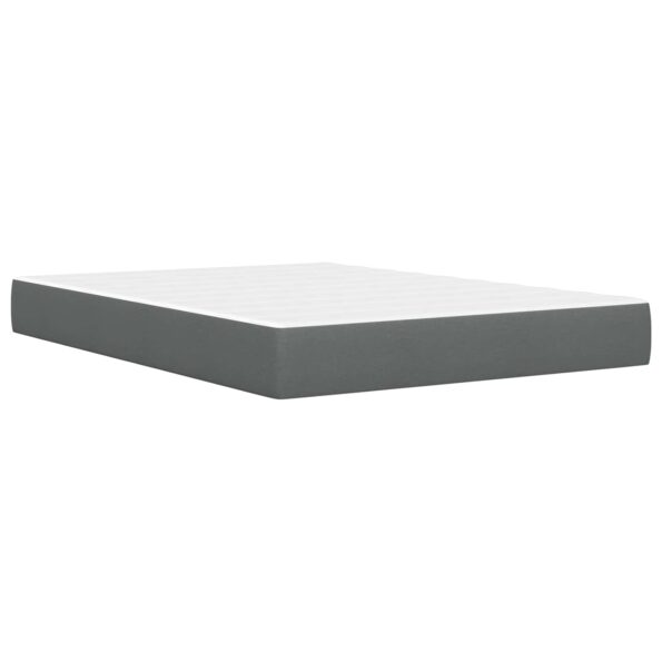 vidaXL Rám postele s matracom Tmavo šedá 140 x 190 cm látka – Obrázok 5