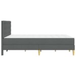 vidaXL Rám postele s matracom Tmavo šedá 140 x 190 cm látka – Obrázok 7