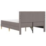 vidaXL Rám postele s matracom Sivohnedá 140 x 190 cm látka – Obrázok 8