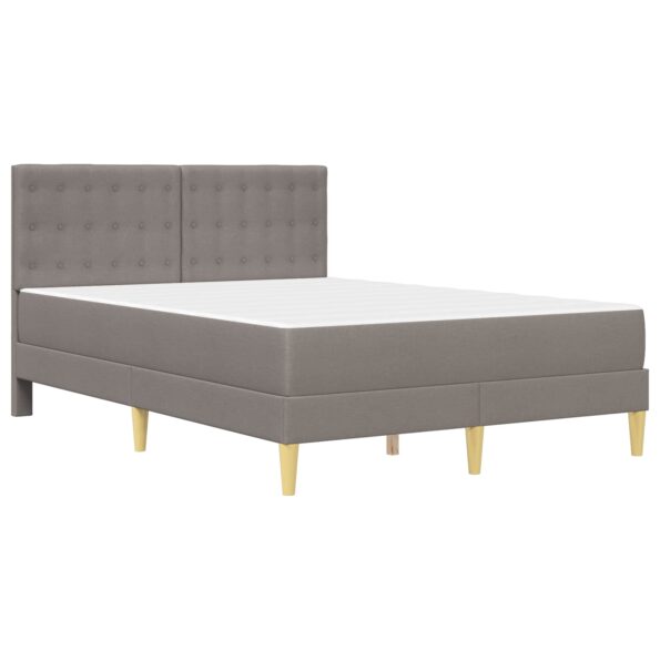 vidaXL Rám postele s matracom Sivohnedá 140 x 200 cm látka – Obrázok 3