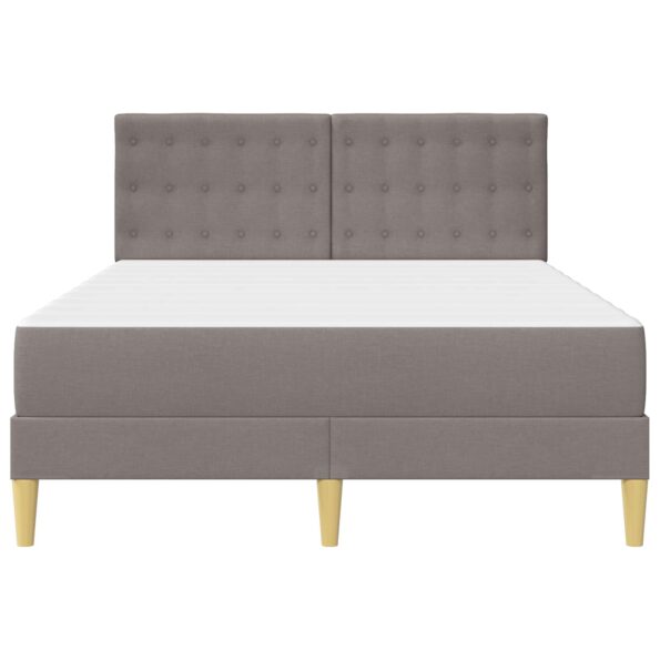 vidaXL Rám postele s matracom Sivohnedá 140 x 200 cm látka – Obrázok 6