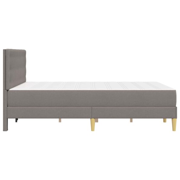 vidaXL Rám postele s matracom Sivohnedá 140 x 200 cm látka – Obrázok 7