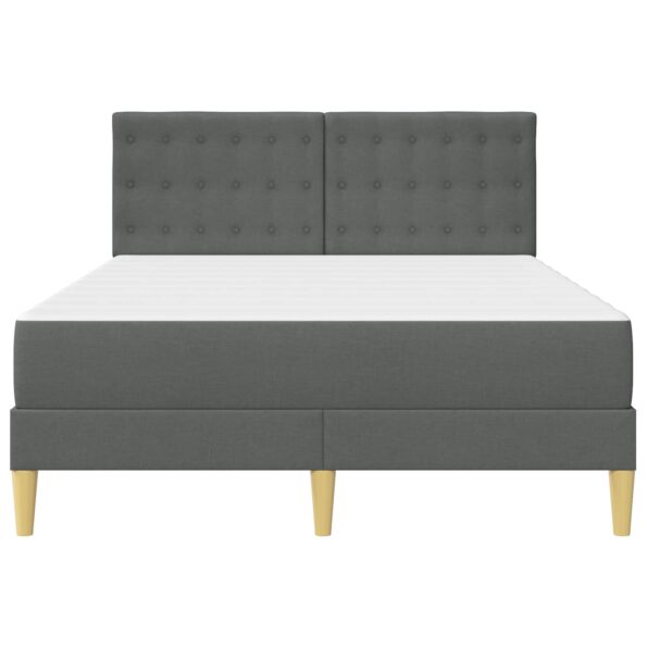 vidaXL Rám postele s matracom Tmavo šedá 160 x 200 cm látka – Obrázok 6