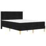 vidaXL Rám postele s matracom Čierny 160 x 200 cm látka – Obrázok 3