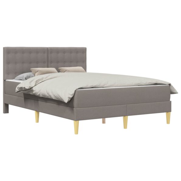 vidaXL Rám postele s matracom Sivohnedá 160 x 200 cm látka – Obrázok 2