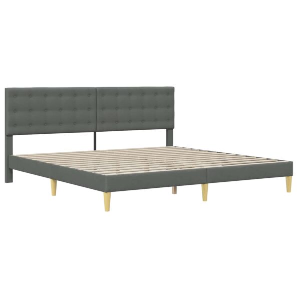 vidaXL Rám postele s matracom Tmavo šedá 180 x 200 cm látka – Obrázok 4