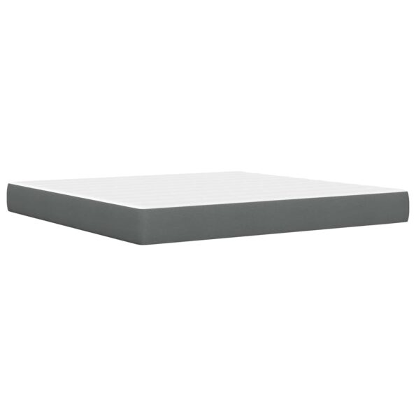 vidaXL Rám postele s matracom Tmavo šedá 180 x 200 cm látka – Obrázok 5
