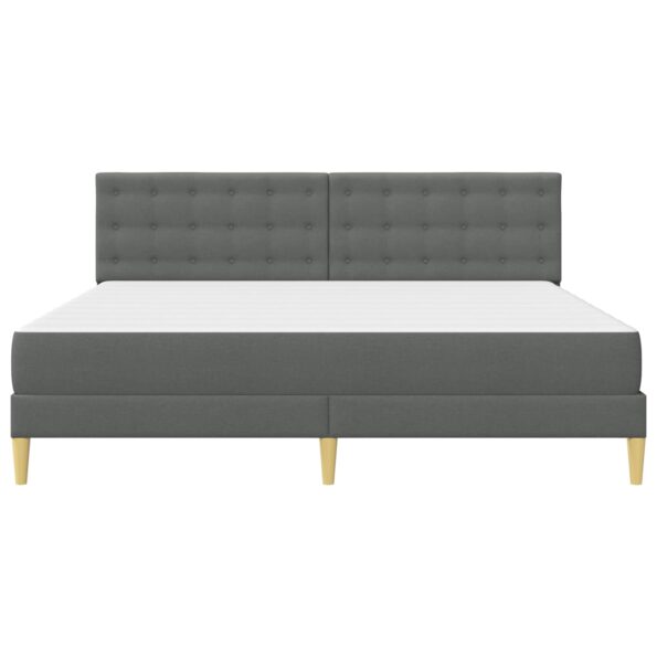 vidaXL Rám postele s matracom Tmavo šedá 180 x 200 cm látka – Obrázok 6