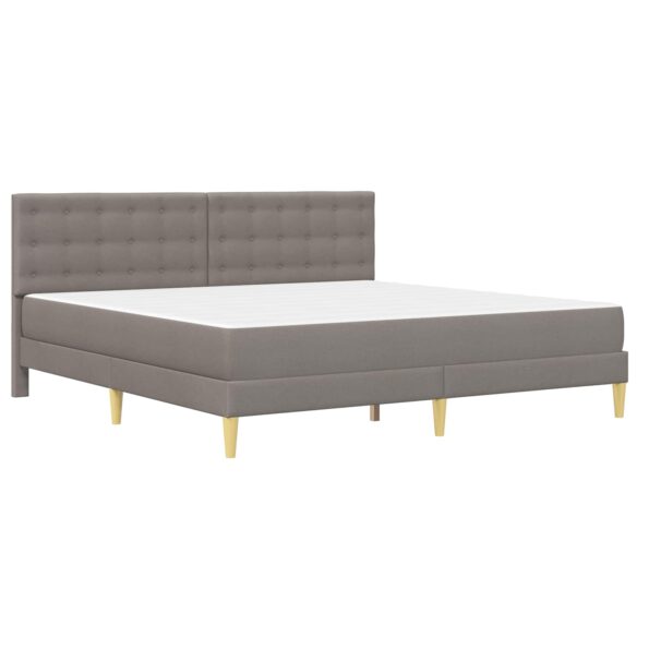 vidaXL Rám postele s matracom Sivohnedá 180 x 200 cm látka – Obrázok 3
