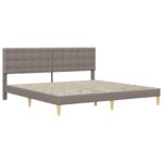 vidaXL Rám postele s matracom Sivohnedá 180 x 200 cm látka – Obrázok 4