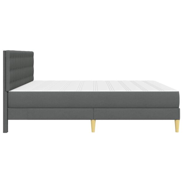 vidaXL Rám postele s matracom Tmavo šedá 200 x 200 cm látka – Obrázok 7