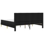 vidaXL Rám postele s matracom Čierny 200 x 200 cm látka – Obrázok 8
