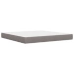 vidaXL Rám postele s matracom Sivohnedá 200 x 200 cm látka – Obrázok 5
