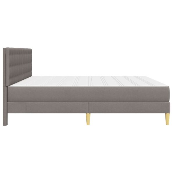 vidaXL Rám postele s matracom Sivohnedá 200 x 200 cm látka – Obrázok 7