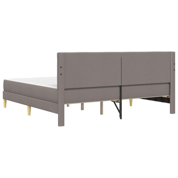 vidaXL Rám postele s matracom Sivohnedá 200 x 200 cm látka – Obrázok 8