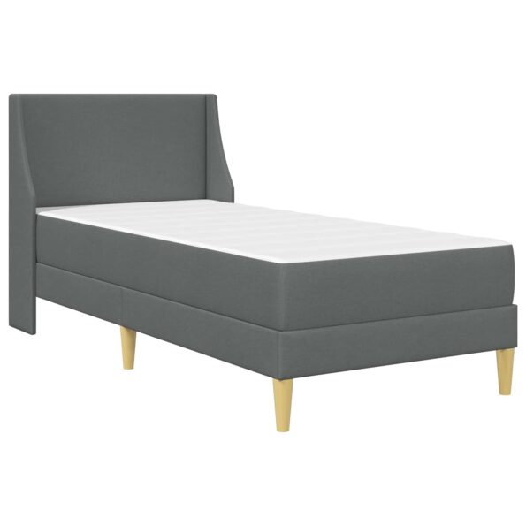vidaXL Rám postele s matracom Tmavo šedá 90 x 190 cm látka – Obrázok 3