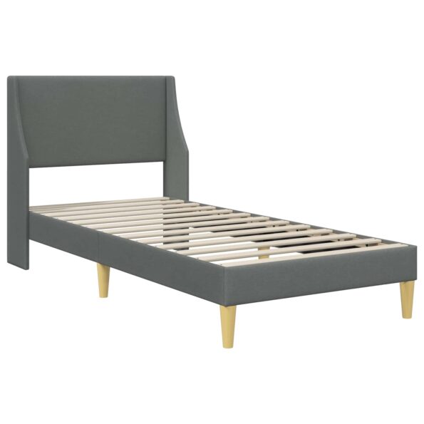 vidaXL Rám postele s matracom Tmavo šedá 90 x 190 cm látka – Obrázok 4