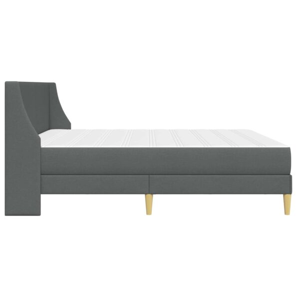vidaXL Rám postele s matracom Tmavo šedá 180 x 200 cm látka – Obrázok 7