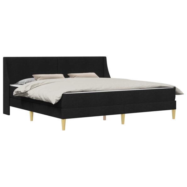 vidaXL Rám postele s matracom Čierny 180 x 200 cm látka – Obrázok 2