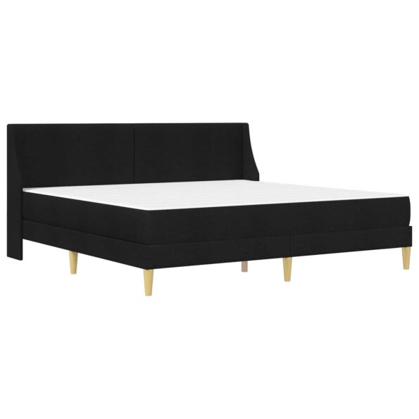 vidaXL Rám postele s matracom Čierny 180 x 200 cm látka – Obrázok 3