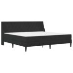 vidaXL Rám postele s matracom Čierny 180 x 200 cm Zamat – Obrázok 3